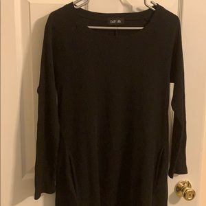 Thick winter black dress